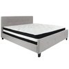 Flash Furniture Platform Bed Set, Tribeca, King, Gray HG-BM-28-GG